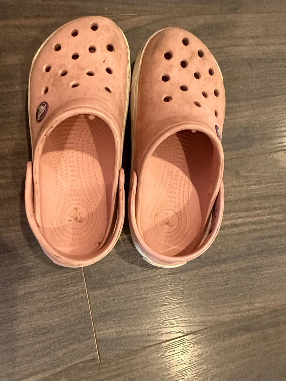 Crocs Kids Pink Slip-On Clogs - Comfortable Everyday Shoe size 12/13 7:21